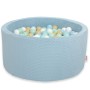Μπαλοπισίνα minky H-40 cm με 300 Μπάλες - misty blue