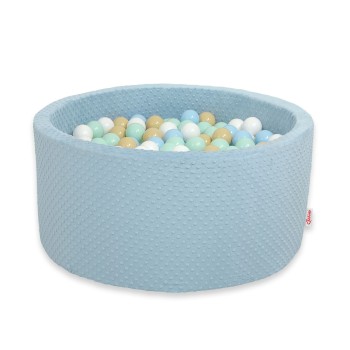 Μπαλοπισίνα minky H-40 cm με 400 Μπάλες 400 - misty blue