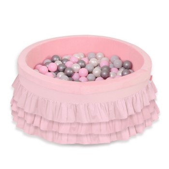 Μπαλοπισίνα Με Βολάν Με 200τμχ Μπάλες - pink