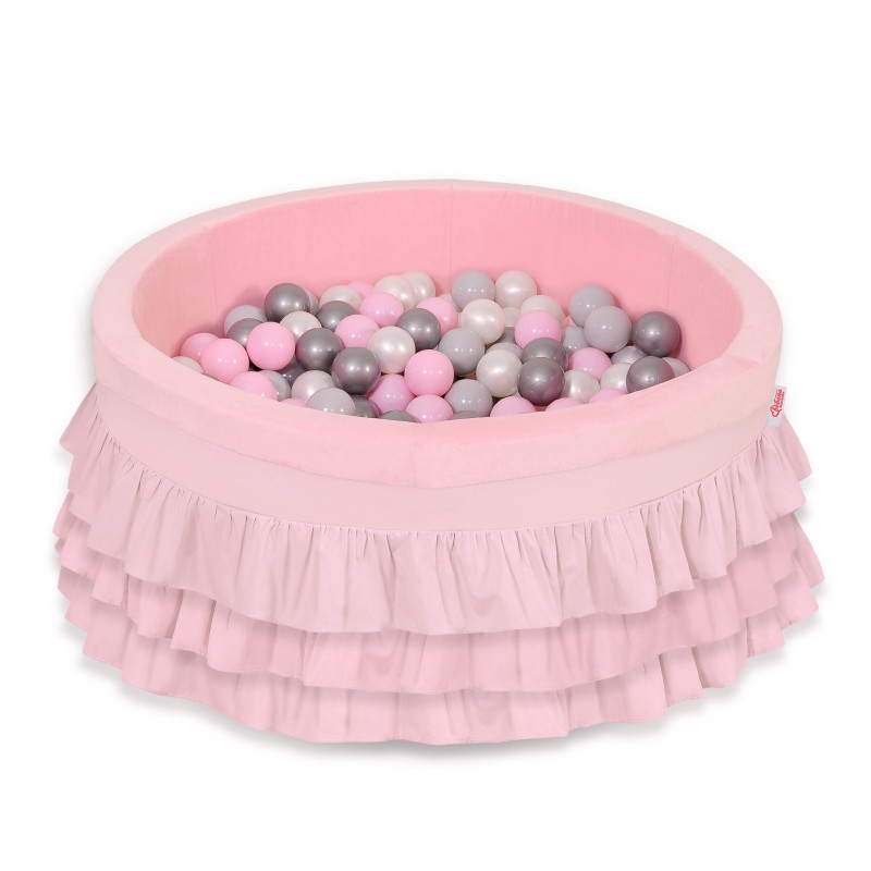 Μπαλοπισίνα Με Βολάν Με 200τμχ Μπάλες - pink
