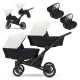 Καρότσι Διδύμων 3 σε 1 - Booster Light - BL04 Black