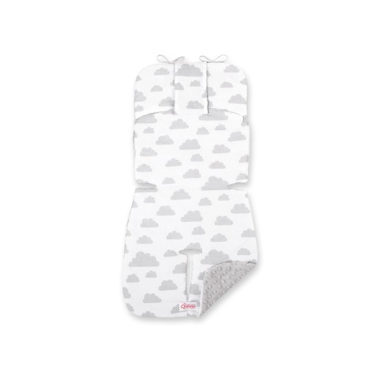 Double-sided cart insert BOBONO - clouds gray/gray