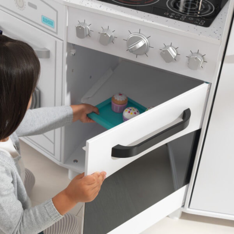 Κουζίνα Kidkraft - Large Play Kitchen with Lights & Sounds - White