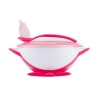 Bowl With Suction Cup And Spoon - Pink 1063/03