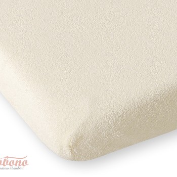Σεντόνι με Λάστιχο frotte (terry) 140x70cm- Cream