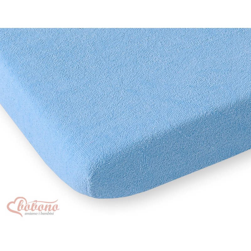 Σεντόνι με Λάστιχο frotte (terry) 140x70cm- Blue