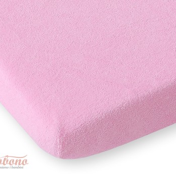 Σεντόνι με Λάστιχο frotte (terry) 140x70cm- Pink