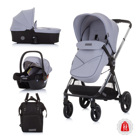 Καρότσι Μωρού 3 σε 1 έως 22 kg Elite graphite Καρότσι Μωρού 3 σε 1 έως 22 kg Elite graphite
