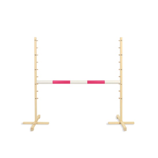 Jumping obstacle for Hobby Horse 120cm beam 50mm - pink