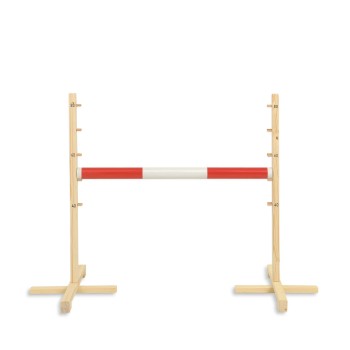 Jumping obstacle for Hobby Horse 80cm beam 50mm - red