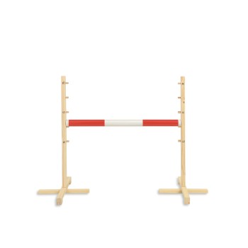 Jumping obstacle for Hobby Horse 80cm beam 50mm - red