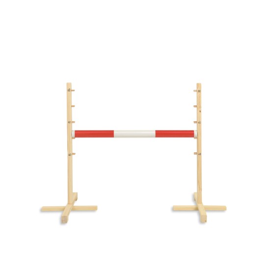 Jumping obstacle for Hobby Horse 80cm beam 50mm - red Jumping obstacle for Hobby Horse 80cm beam 50mm - red