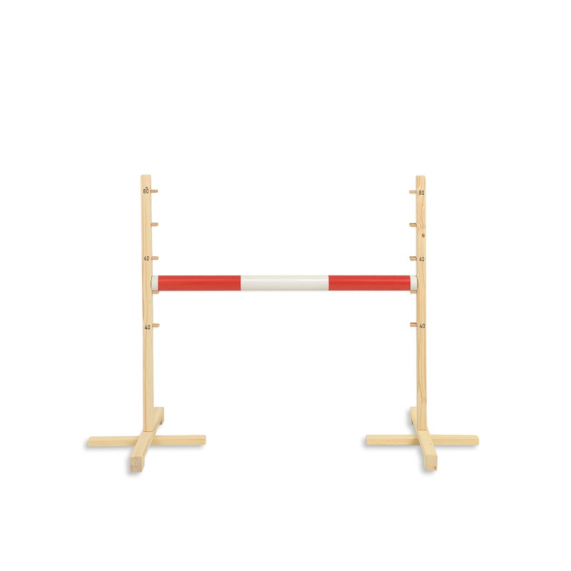 Jumping obstacle for Hobby Horse 80cm beam 50mm - red
