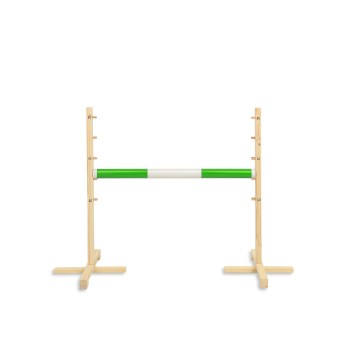 Jumping obstacle for Hobby Horse 80cm beam 50mm - green