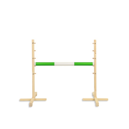 Jumping obstacle for Hobby Horse 80cm beam 50mm - green Jumping obstacle for Hobby Horse 80cm beam 50mm - green