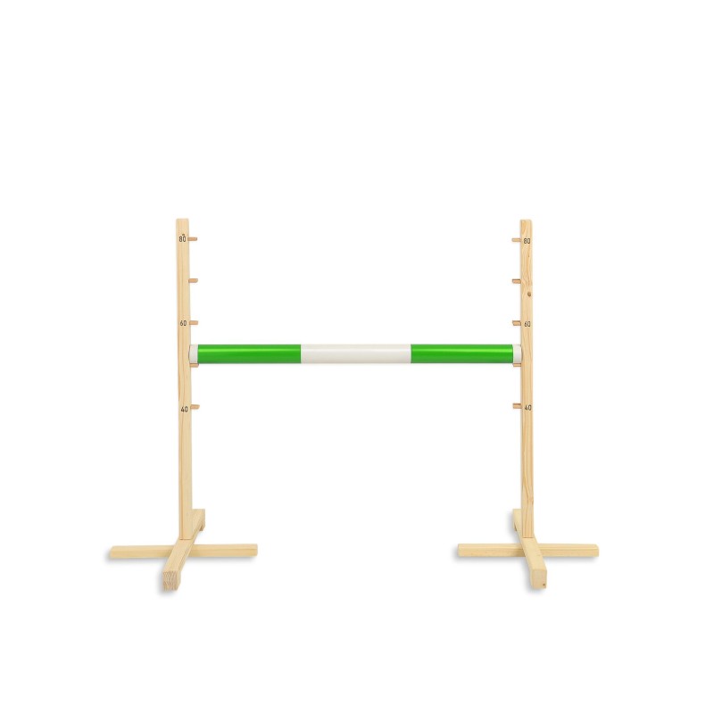 Jumping obstacle for Hobby Horse 80cm beam 50mm - green