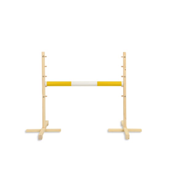 Jumping obstacle for Hobby Horse 80cm beam 50mm - yellow Jumping obstacle for Hobby Horse 80cm beam 50mm - yellow