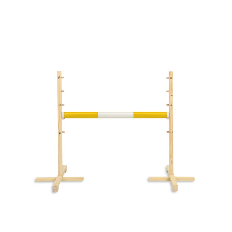 Jumping obstacle for Hobby Horse 80cm beam 50mm - yellow