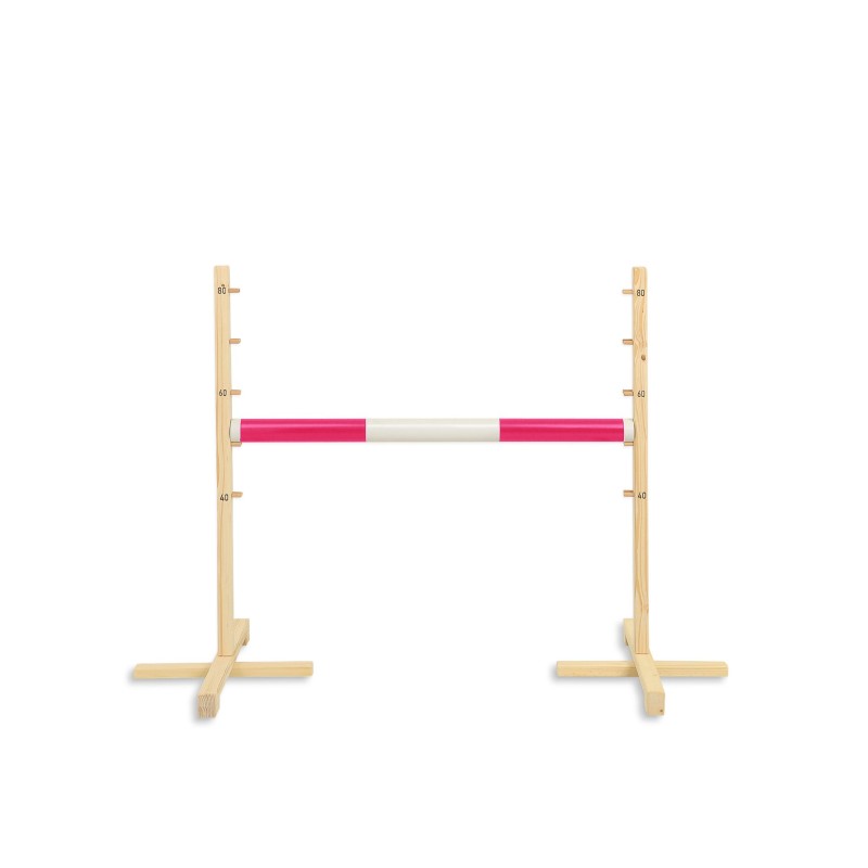 Jumping obstacle for Hobby Horse 80cm beam 50mm - pink