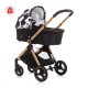Baby stroller up to 22 kg Elite black/white Baby stroller up to 22 kg Elite black/white
