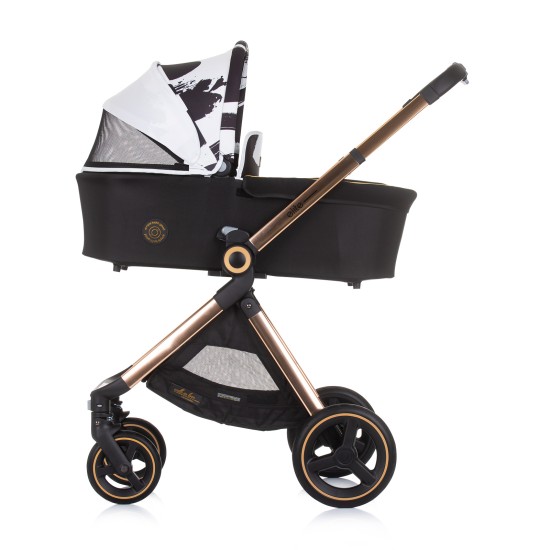 Baby stroller up to 22 kg Elite black/white Baby stroller up to 22 kg Elite black/white