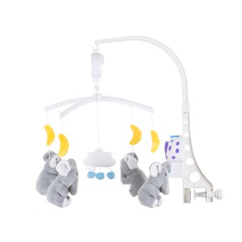 Μουσικό Περιστρεφόμενο Παιχνίδι Κούνιας "Little elephants"