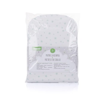 Memory foam mattress for stroller mint stars