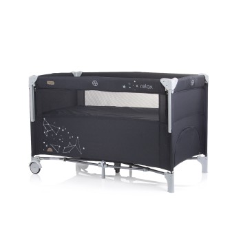 Λίκνο με Πτυσσόμενη Πλευρά - Relax ebony linen 125-65-77