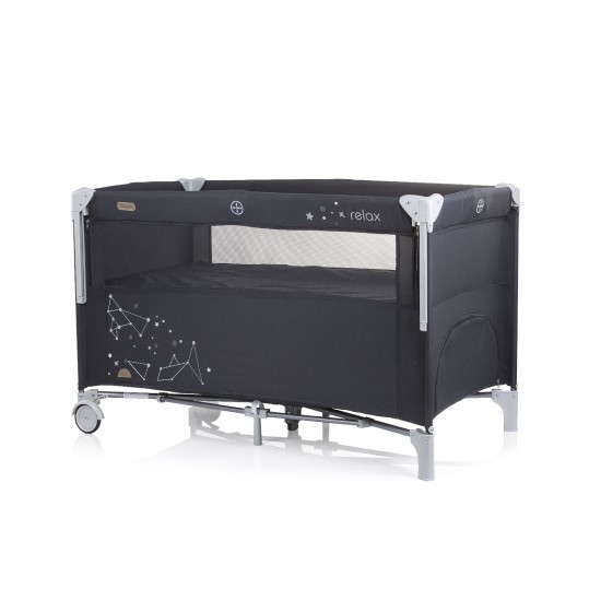 Λίκνο με Πτυσσόμενη Πλευρά - Relax ebony linen 125-65-77 Λίκνο με Πτυσσόμενη Πλευρά - Relax ebony linen 125-65-77