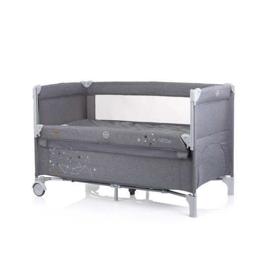 Λίκνο με Πτυσσόμενη Πλευρά - Relax glacier linen 125-65-77