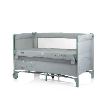 Λίκνο με Πτυσσόμενη Πλευρά - Relax aloe linen 125-65-77