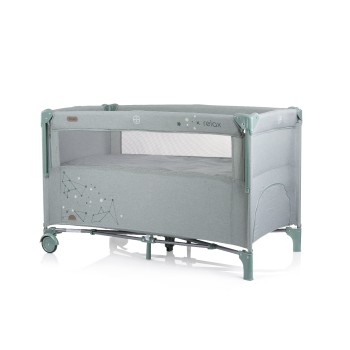 Λίκνο με Πτυσσόμενη Πλευρά - Relax aloe linen 125-65-77