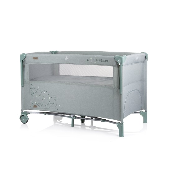 Λίκνο με Πτυσσόμενη Πλευρά - Relax aloe linen 125-65-77 Λίκνο με Πτυσσόμενη Πλευρά - Relax aloe linen 125-65-77