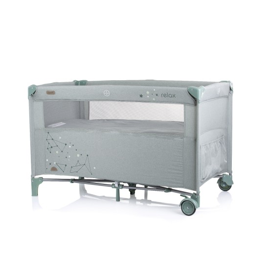 Λίκνο με Πτυσσόμενη Πλευρά - Relax aloe linen 125-65-77 Λίκνο με Πτυσσόμενη Πλευρά - Relax aloe linen 125-65-77