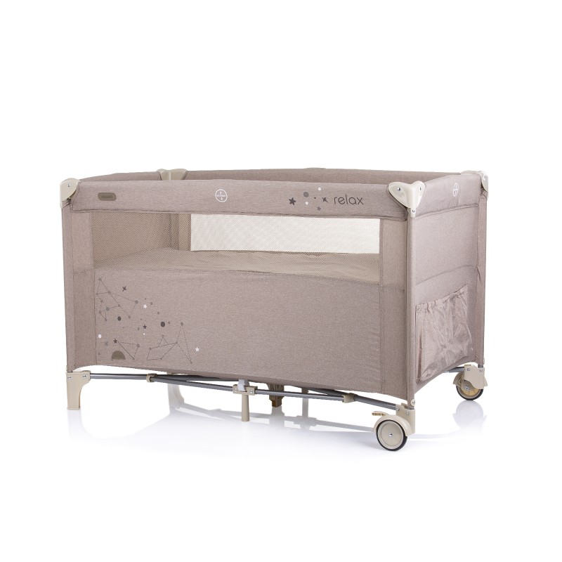 Λίκνο με Πτυσσόμενη Πλευρά - Relax sand linen 125-65-77