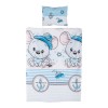 Beding set 5 pc. /Sheet, pillow case, pillow, duvet and duvet cover/ blue mouse