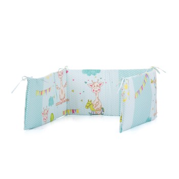 Bed bumpers  60/180 cm giraffe mint