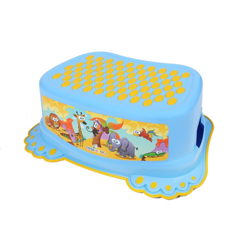 Platform and stool Safari blue