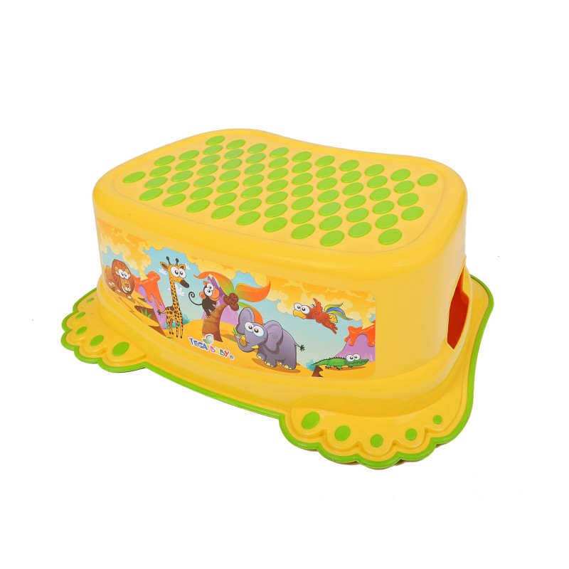 Platform and stool Safari yellow
