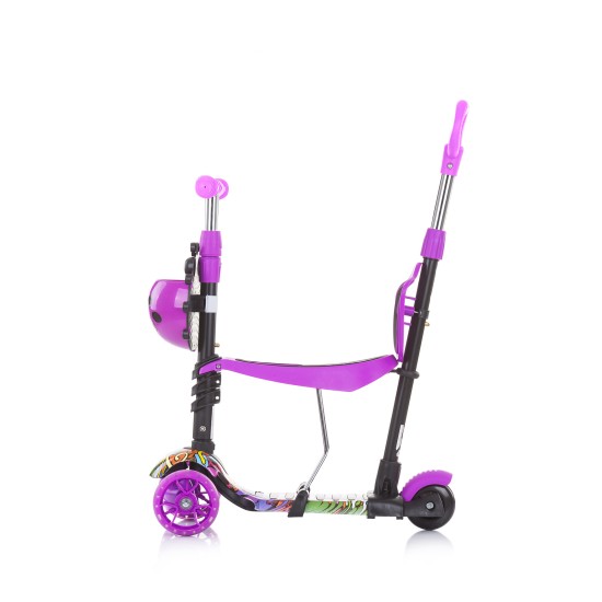 Πατίνι Παιδικό - scooter Kiddy Evo w/ handle purple graffiti