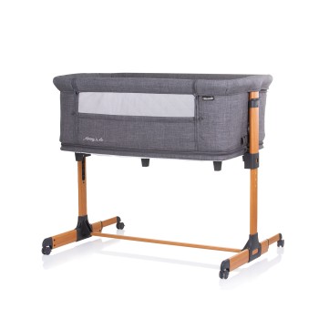 Λίκνο Μωρού με Πτυσσόμενη Πλευρά - 97-72-83 - “Mommy 'n Me" graphite/wood