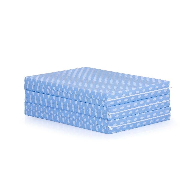 Foldable mattress 60/120/6 blue bubbles