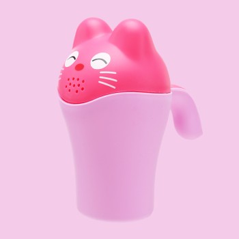 Rinse bath cup "Kitty" pink