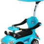 Ride on car with handle and canopy Super Car blue