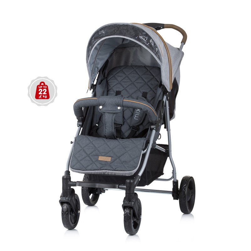 Καρότσι Με Ποδόσακο έως 22 kg Mixie platinum