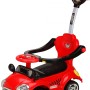 Ride on car with handle and canopy Super Car red