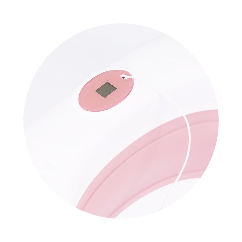 Μπανιέρα Μωρού Πτυσσόμενη Coral με Θερμόμετρο (87cm) - pink