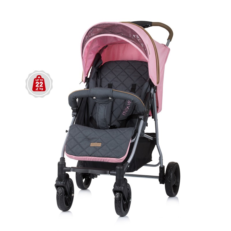 Καρότσι Με Ποδόσακο έως 22 kg Mixie blush