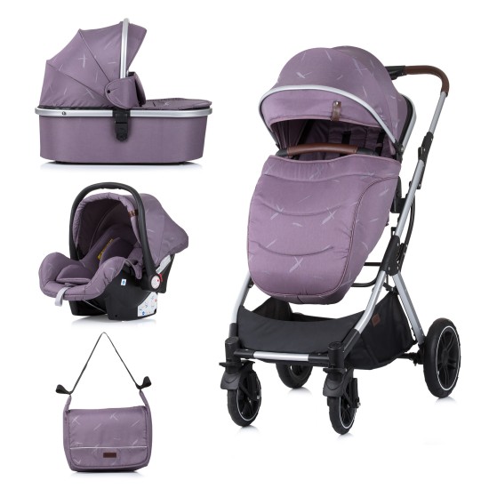 Καρότσι 3 in 1 - Σύστημα Μεταφοράς Zara lilac