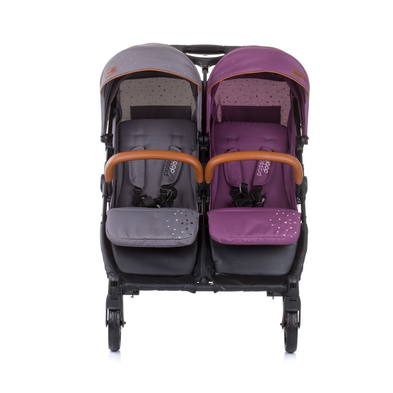καρότσι Διδύμων Passo Doble lilac/platinum